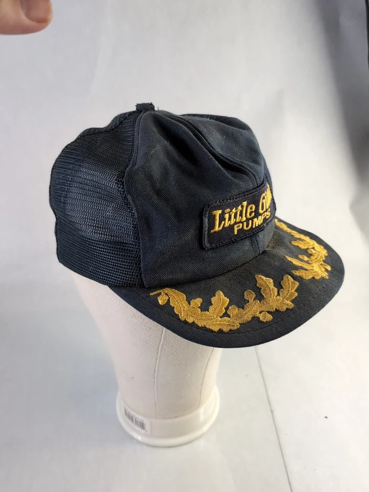 Rare Vintage Litle Giant Pumps Adult Hat Cap Adjustable, Navy Gold Leaf - Image 4 of 4