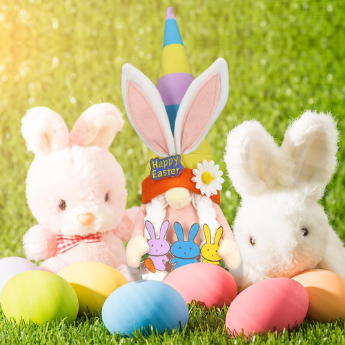 Easter Decorations - Bunny Gnomes Decorations for Home, Indoor, Tiered Tray, Off - Picture 9 of 12