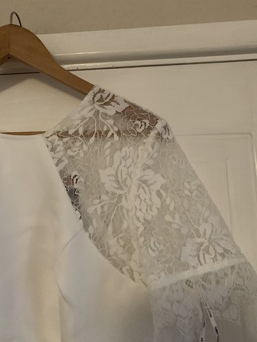 NWT Chi Chi Meara Wedding Occasion Dress Ivory - Size 16 - Picture 6 of 19