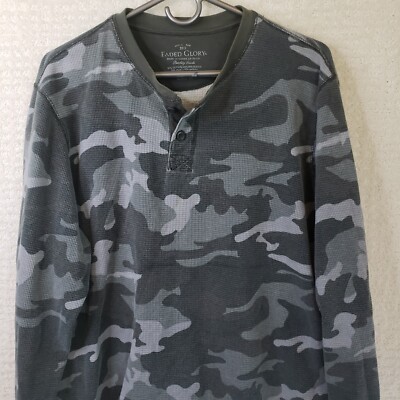 トップス 00s faded glory camo thermal l/s tee xl トップス 00s faded glory camo thermal l/s tee xl Faded Glory Shirt