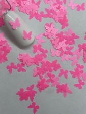 Butterfly 1 Neon Hot Pink Nail Glitter  1 TSP  Gel Nail Art  Acrylic