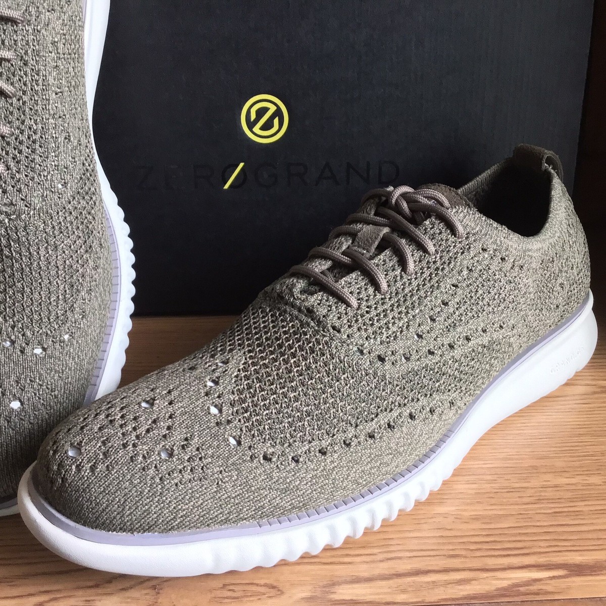 Cole Haan 2.0 Zerogrand Stitchlite Shoe Stone Grey Men Size