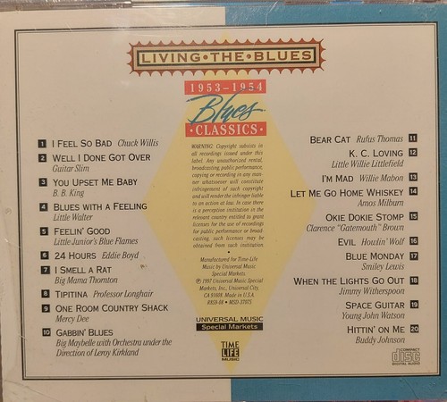 Living the Blues Classics : 1953-1954 Various Artist - Audio CD New - Imagen 2 de 2