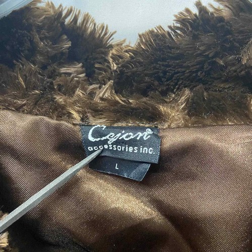 Cejon Teddy Coat Silky Curly Faux Fur Teddy Jacket Y2K Vtg L - Picture 3 of 7