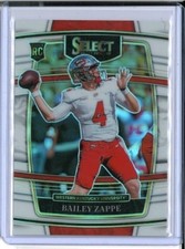 Bailey Zappe /35 Silver Prizm (RC) - 2022 Panini Select Draft Picks-Concourse
