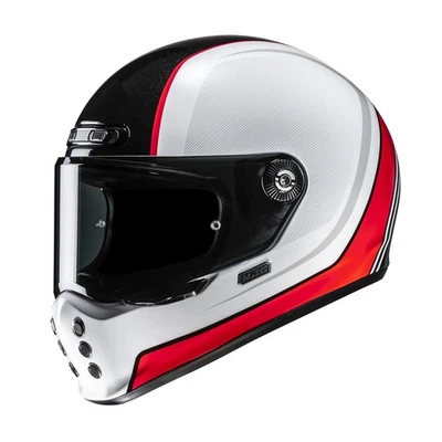 HJC V10 Hodu MC-1 Retro Motorrad Helm rot 58/59-L Klassischer Scrambler Helmet - Bild 1 von 3