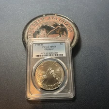 1988 D Olympics Commemorative Silver Dollar PCGS MS69