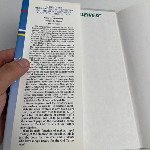 A reader's Hebrew-English Lexicon of the Old Testament - 4 Vols. in 1 - Imagen 8 de 16