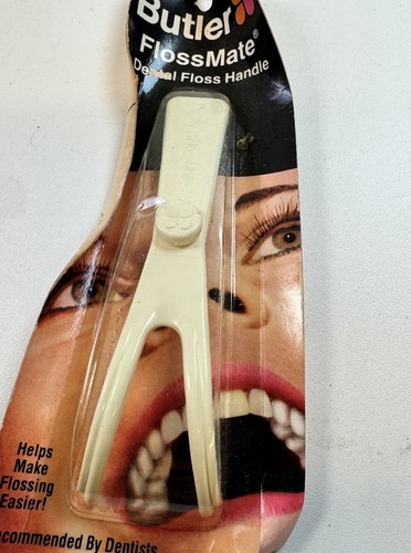 Vintage 80’s Butler Handle Dental Flossing Tool Aid- Floss mate New Old Stock - Picture 9 of 9