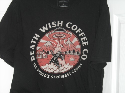 Death Wish Coffee Company, Maglietta, Uomo XXL, T-Shirt Nera - Foto 2 di 4