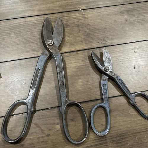 Vintage WISS Sheet Metal Shears/Tin Snips, Lot of 2, a-13 & a-1? 7” and 11” - Bild 9 von 9
