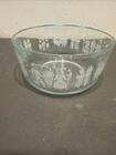 Pyrex Clear 1 QT Prep Bowl 7201 Amish Butter print Pattern