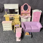 Vintage Barbie Lot Furniture Couch Dresser Bathroom Kitchen 1990s