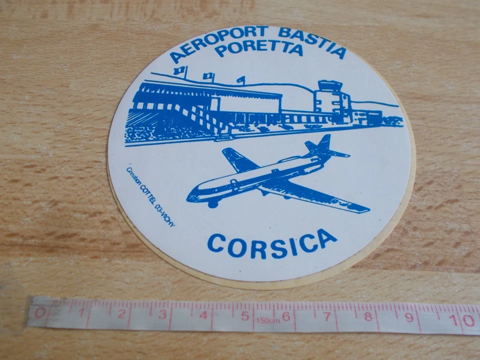 Airport Sticker Bastia-Poretta - Corsica - Image 1 of 1