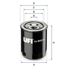 UFI Ölfilter 23.243.00 für HONDA ISUZU OPEL ROVER