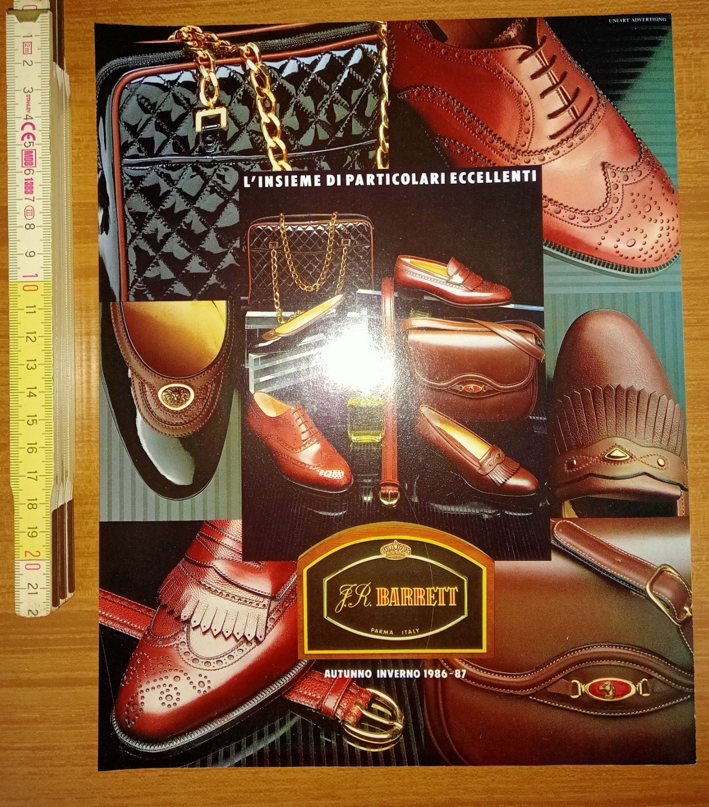 Pubblicità, Scarpe. Calzature J. R. Barrett (Parma), 1986