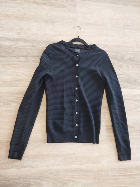 ROLO & ALE Womens Black Button Up Cardigan Size M (See Description)