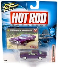 1:64 Johnny Lightning  1972 Plymouth Roadrunner  purple metallic Hot Rod