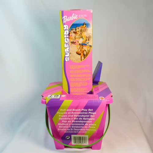 NEW NRFB Vintage 2000 Surf City Barbie Fashion Doll W/ Bucket Pail Beach Summer - Picture 7 of 16