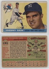 1955 Topps High # Johnny Sain #193