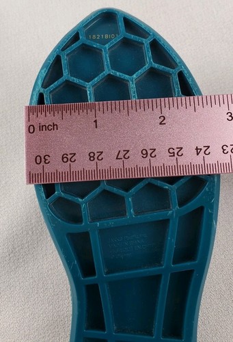 Disney Frozen 2 Queen Anna Dress Up Costume Shoes Teal Size L Plastic *Flaws* - Picture 6 of 11