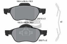Bremsbelagsatz Scheibenbremse für Renault Laguna ab 01-> Vorne Bendix Braking
