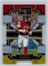 Andre Jones 2023 Panini Select Red and Yellow Prizms Die Cuts #98 RC Commanders