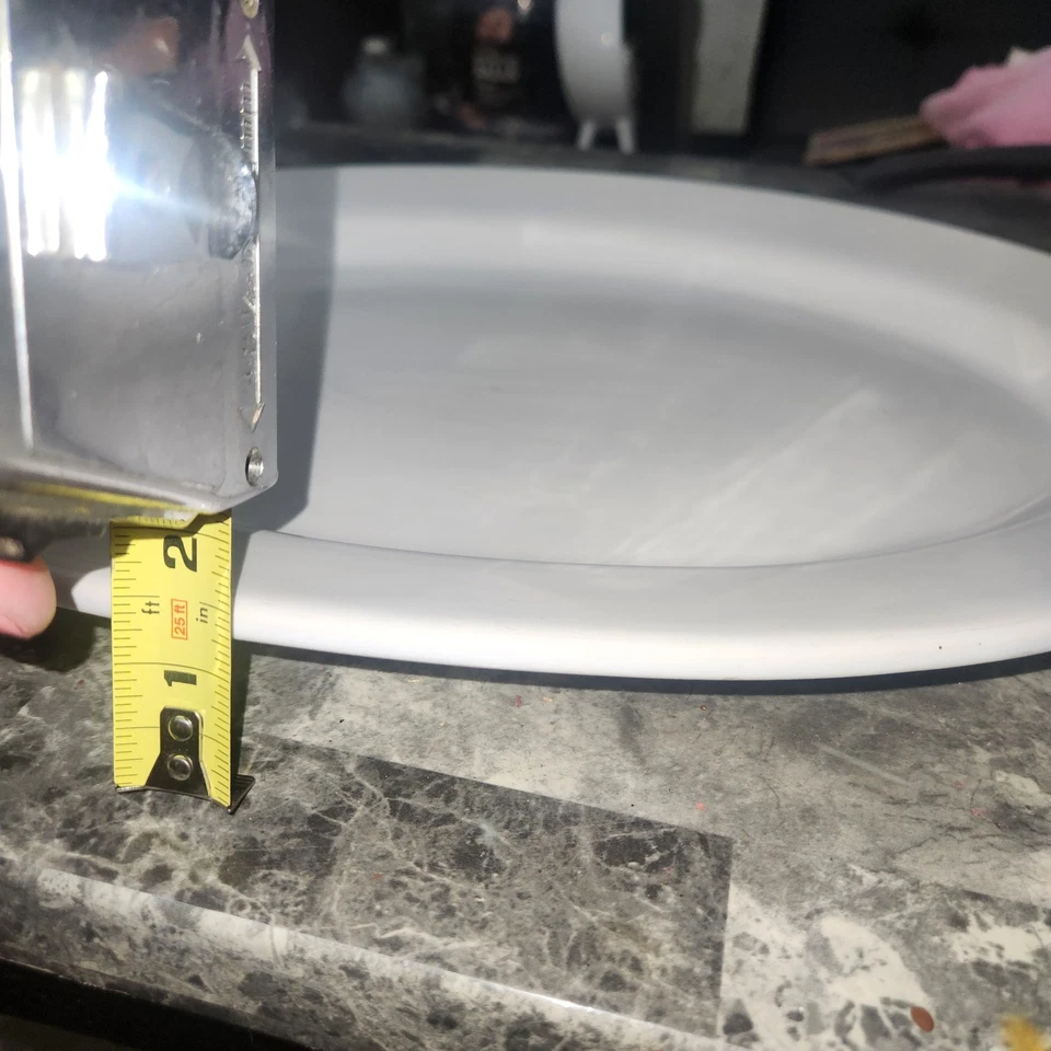 FARBERWARE SIMPLICITY PLATINUM 4207 PORCELANA 14" PLATO OVALADO PARA SERVIR Foto 3 de 4