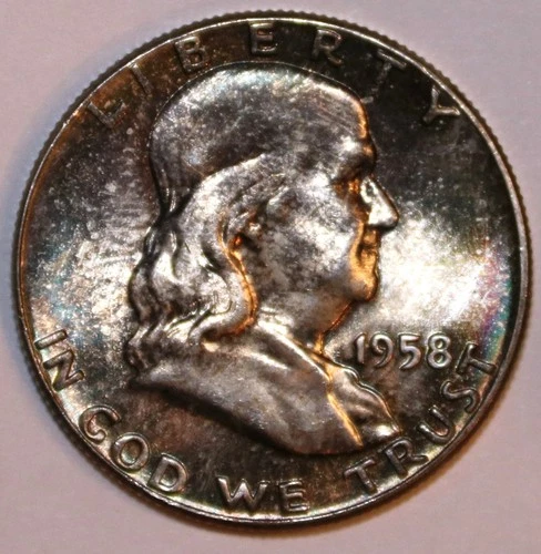 1958-P Franklin Half Dollar - CH BU - #9358D