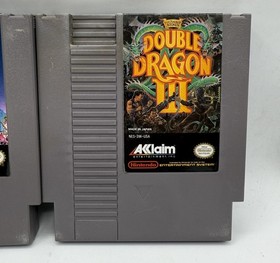 Double Dragon 1 2 3 Trilogy Lot of 3 Nintendo NES Tested Authentic