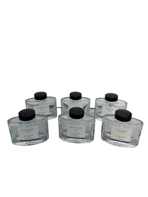 Lot (6) Empty Ink Bottles, 50ML, Excellent Condition, Glass,with Boxes, #102