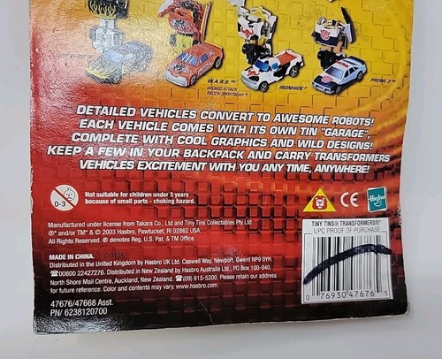 Transformers Robots in Disguise 2003 Prowl 2 Figure w/ Collectible Tin Level 1 - Picture 16 of 18