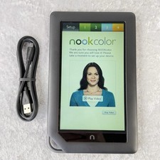 Barnes Noble Nook Color BNRV200 7 eReader Tablet Reset WiFi USB Cable Bundle