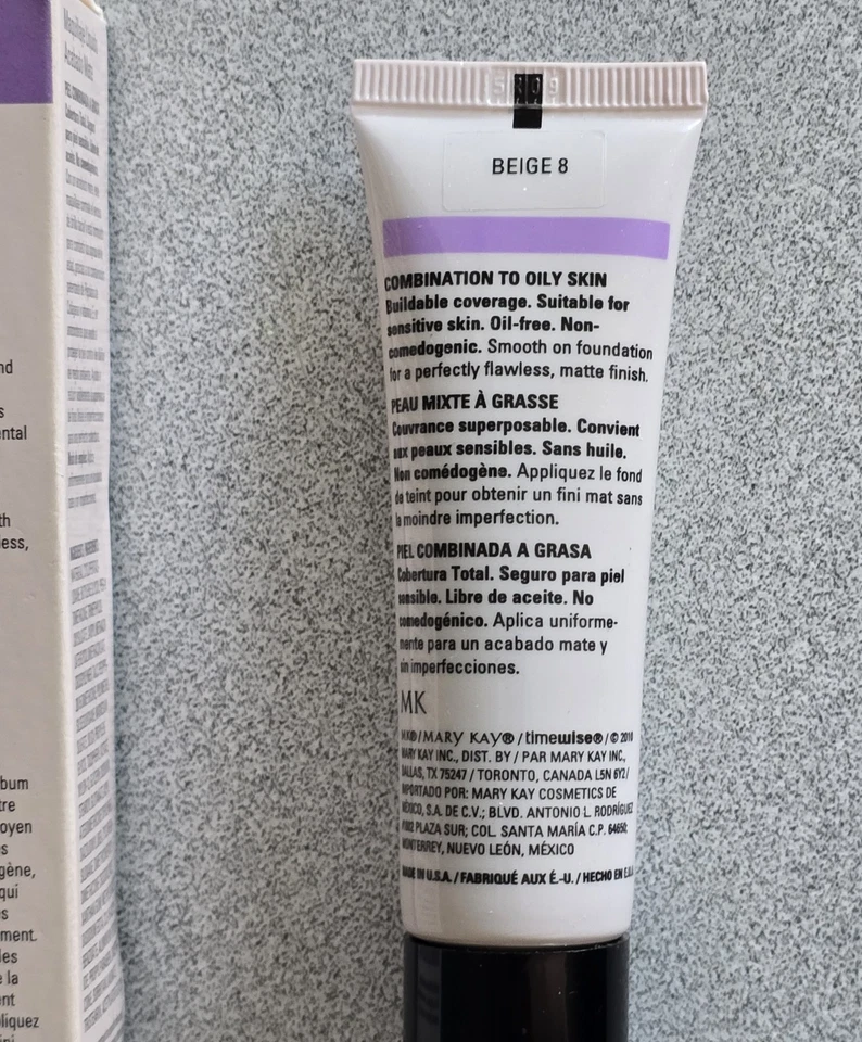 Mary Kay TimeWise Matte Wear Liquid Foundation 1 oz. BEIGE 8 038764 Combo-oily - Image 3 of 4