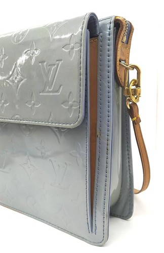 Pochette Louis Vuitton Monogram Vernis M91224 Mott e Lavande con tracolla - Foto 23 di 24