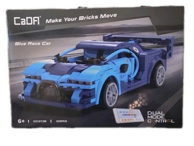 CaDA Blue Race Car - Blauer Sportwagen C51073W 325 Teile RC 6+ 1:20 Neu OVP