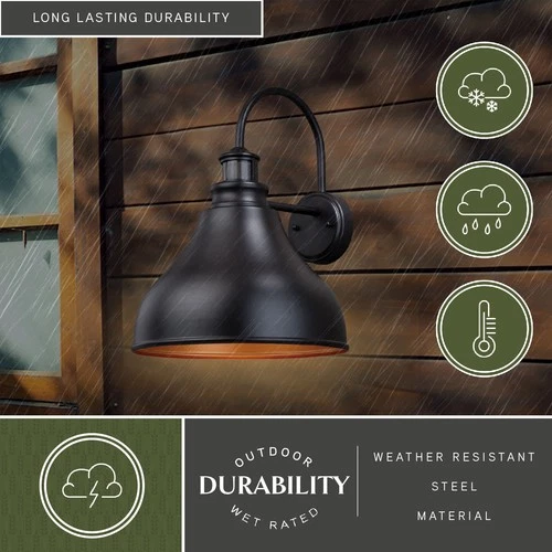 Vaxcel Lighting T0258 Bronze Delano Single Light 17"H Outdoor Wall Sconce - Picture 8 of 12