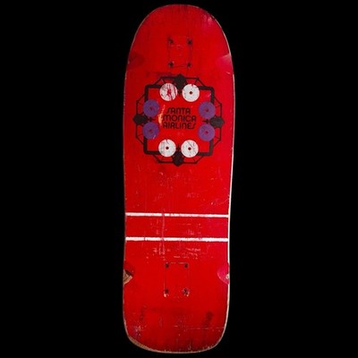 Vintage Year Unknown Santa Monica Airlines Skateboard Deck Size