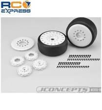 JConcepts Speed Fangs-platinum compound/belted/Mounted White JCO3113-19
