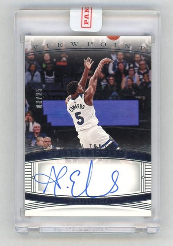 Anthony Edwards #VS-ANT 2023 Panini National Treasures Viewpoint Signatures card