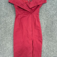 Lulus Classic Dress Women's Small Burgundy Glam Off Shoulder Bodycon Mini Dress