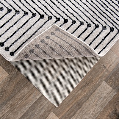 Rug Pad Cushioned Non Slip Rug Pad for Hard Surfaces Area Rug Pad 8x10 Non Skid