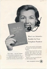 Magazine Ad - 1953 - AT&T / Bell System - Blue Book