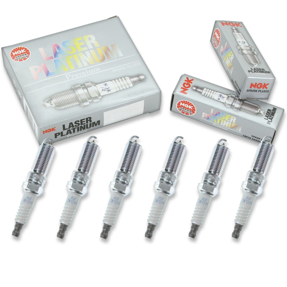 6 pc NGK Laser Platinum Spark Plugs for 2013-2020 Ford Police Interceptor vw