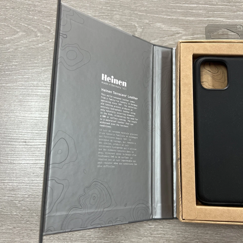 NEW Nomad BLACK Leather / Clear Case for iPhone X / Xs/ 11 Pro  - Image 2 of 4