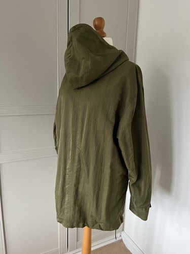 Genuine Pretty Green Men’s Overhead Smock Coat Jacket Khaki Size L Large Perfect - Picture 8 of 20