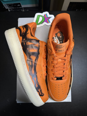 Size 8 - Nike Air Force 1 Low Orange Skeleton Halloween 2020 CU8067-800