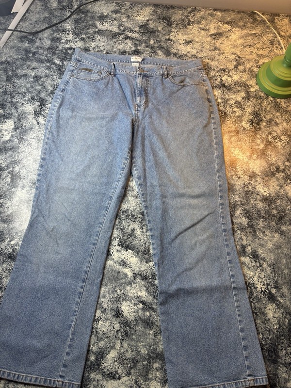 Calvin Klein VTG 90's Women's Size 16 Straight Leg Double Stone Jeans