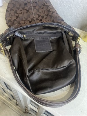 COACH 2007 BLEECKER SIGNATURE Jacquard Y2K DUFFLE BUCKET SHOULDER