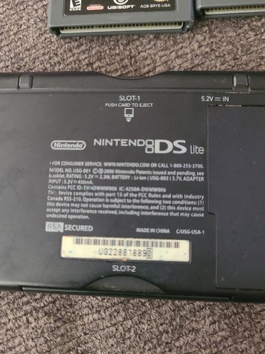 Consola Nintendo DS Lite Azul Cobalto Negro USG-001 Con 25 Juegos. Q19 - Imagen 12 de 12